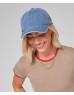 Șapcă din denim cu 6 panouri