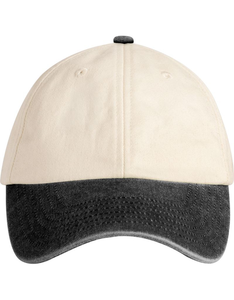 Șapcă cu profil redus și contrast cu 6 panouri