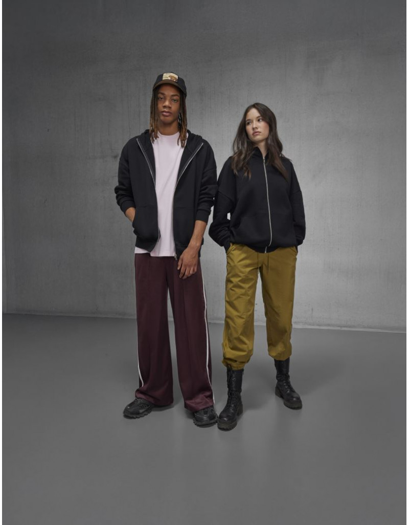 Jachetă de trening cu glugă supradimensionată