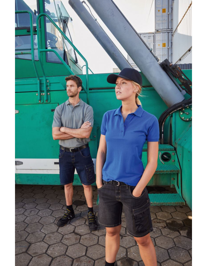 JN 874 Tricou polo de lucru pentru bărbați, din bumbac organic tip piqué