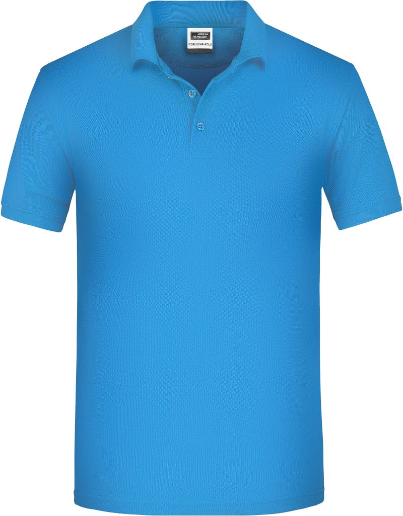 JN 874 Tricou polo de lucru pentru bărbați, din bumbac organic tip piqué