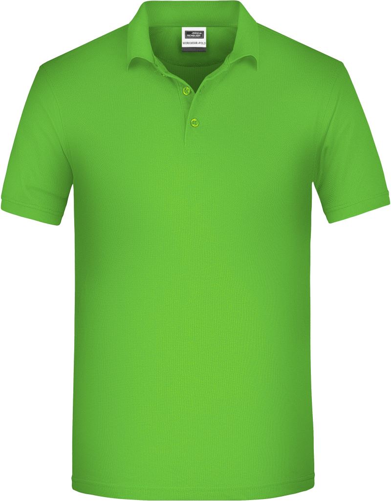 JN 874 Tricou polo de lucru pentru bărbați, din bumbac organic tip piqué