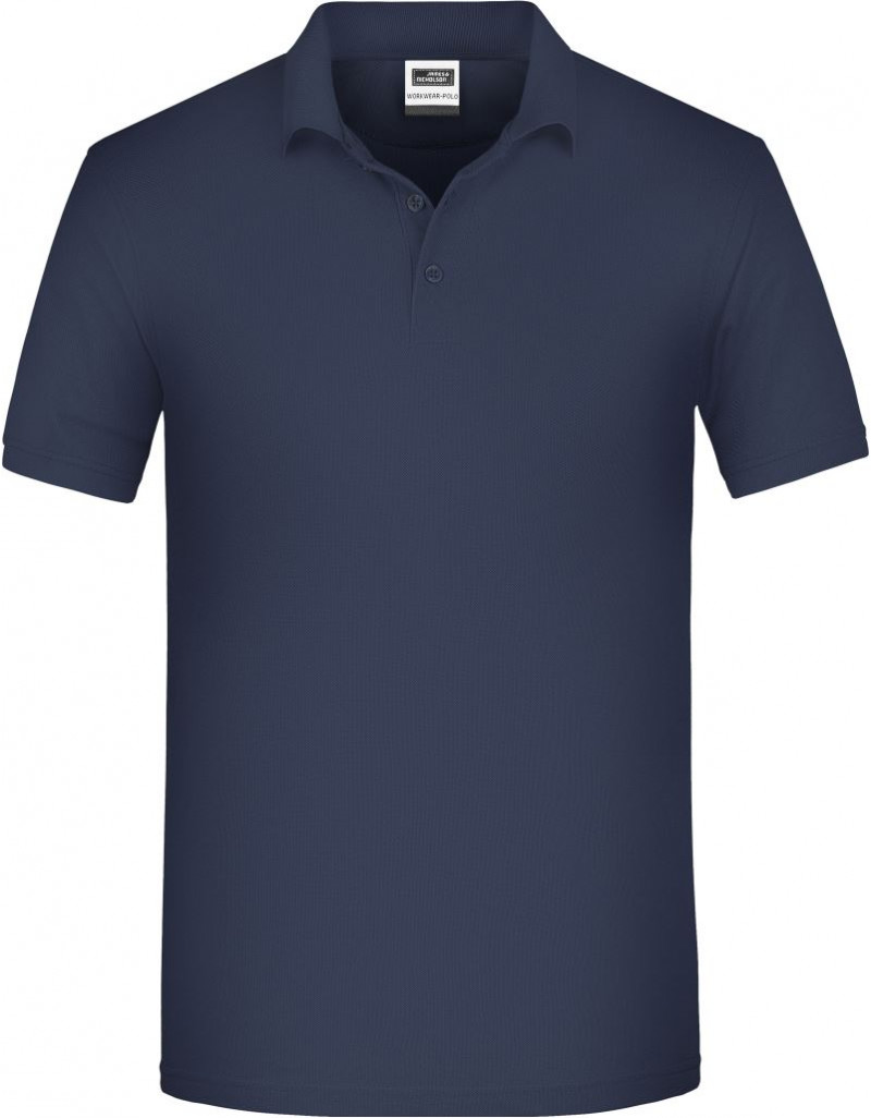 JN 874 Tricou polo de lucru pentru bărbați, din bumbac organic tip piqué