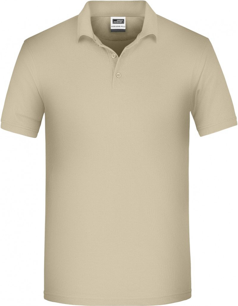 JN 874 Tricou polo de lucru pentru bărbați, din bumbac organic tip piqué