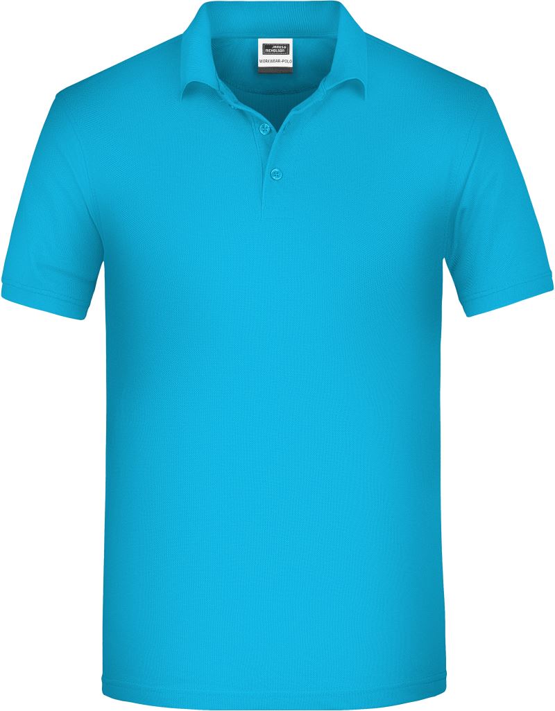 JN 874 Tricou polo de lucru pentru bărbați, din bumbac organic tip piqué