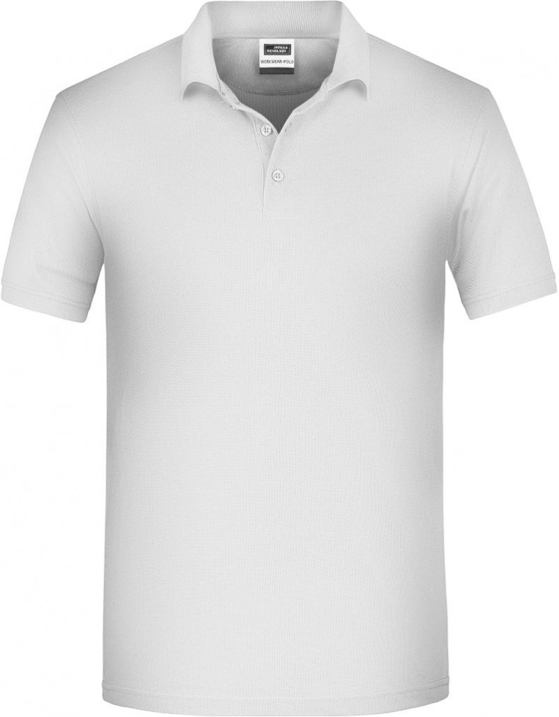 JN 874 Tricou polo de lucru pentru bărbați, din bumbac organic tip piqué