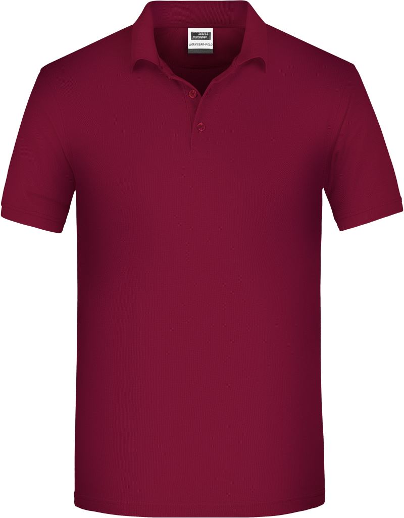 JN 874 Tricou polo de lucru pentru bărbați, din bumbac organic tip piqué