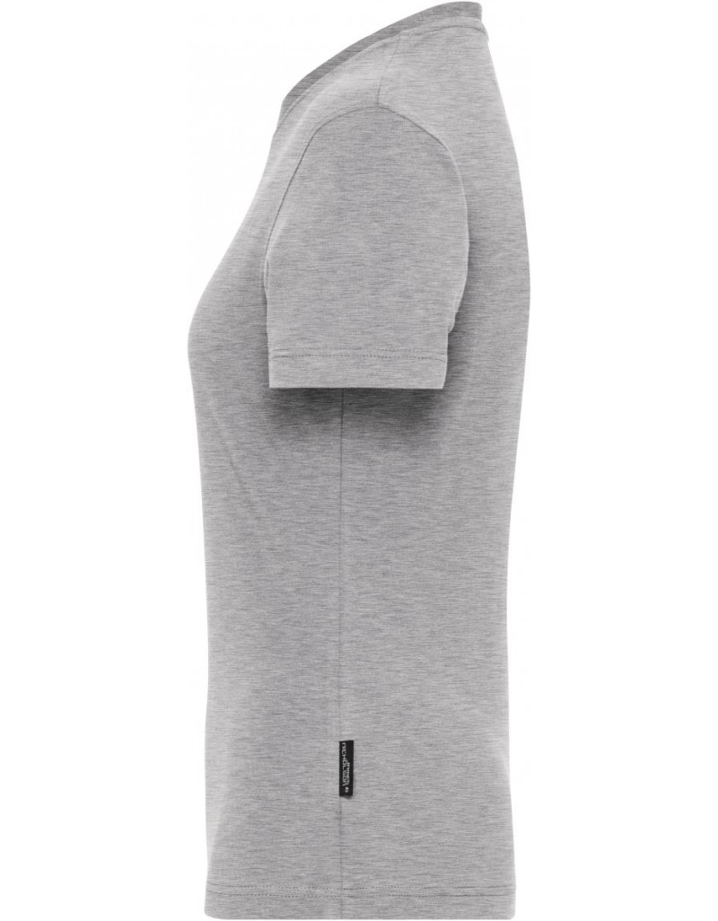 JN 1801 Tricou elastic de lucru pentru femei, din bumbac organic – culoare uni