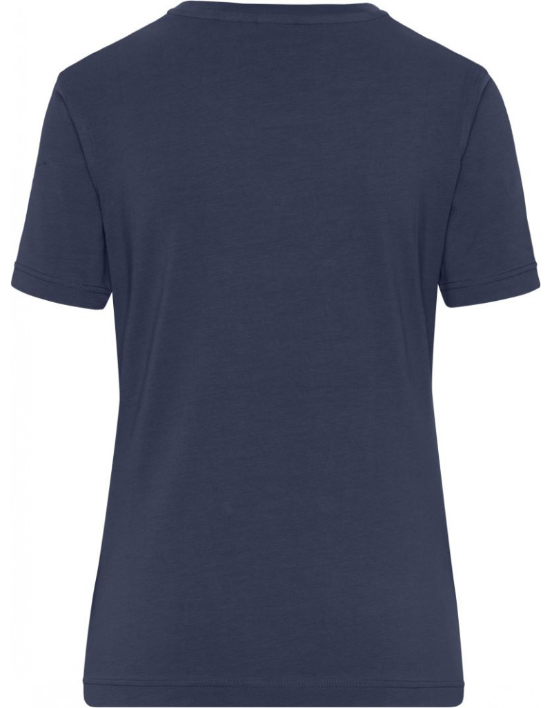 JN 1801 Tricou elastic de lucru pentru femei, din bumbac organic – culoare uni