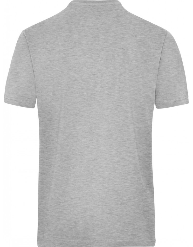 JN 1802 Tricou elastic pentru bărbați din bumbac organic, pentru lucru – Culoare uniformă