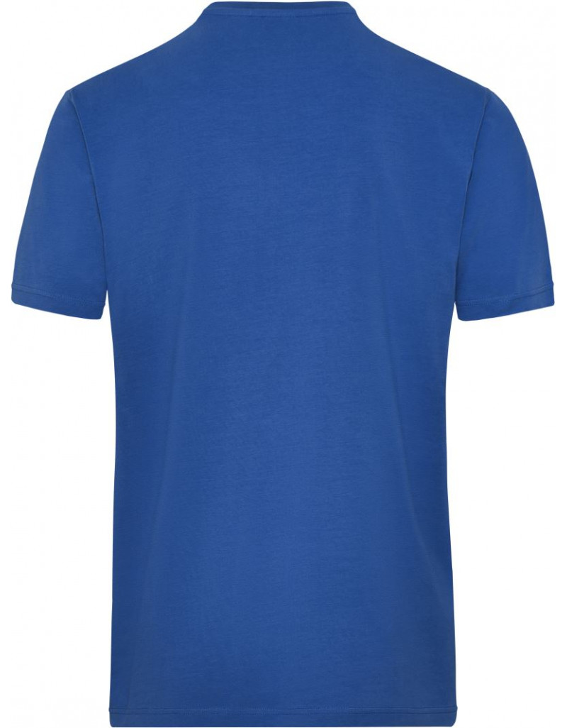JN 1802 Tricou elastic pentru bărbați din bumbac organic, pentru lucru – Culoare uniformă