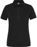 JN 1805 Polo elastic de lucru pentru femei, din bumbac organic – culoare uniformă