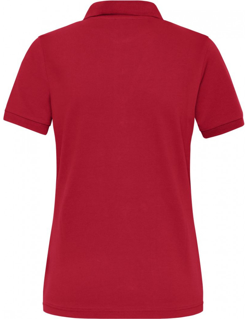 JN 1805 Polo elastic de lucru pentru femei, din bumbac organic – culoare uniformă