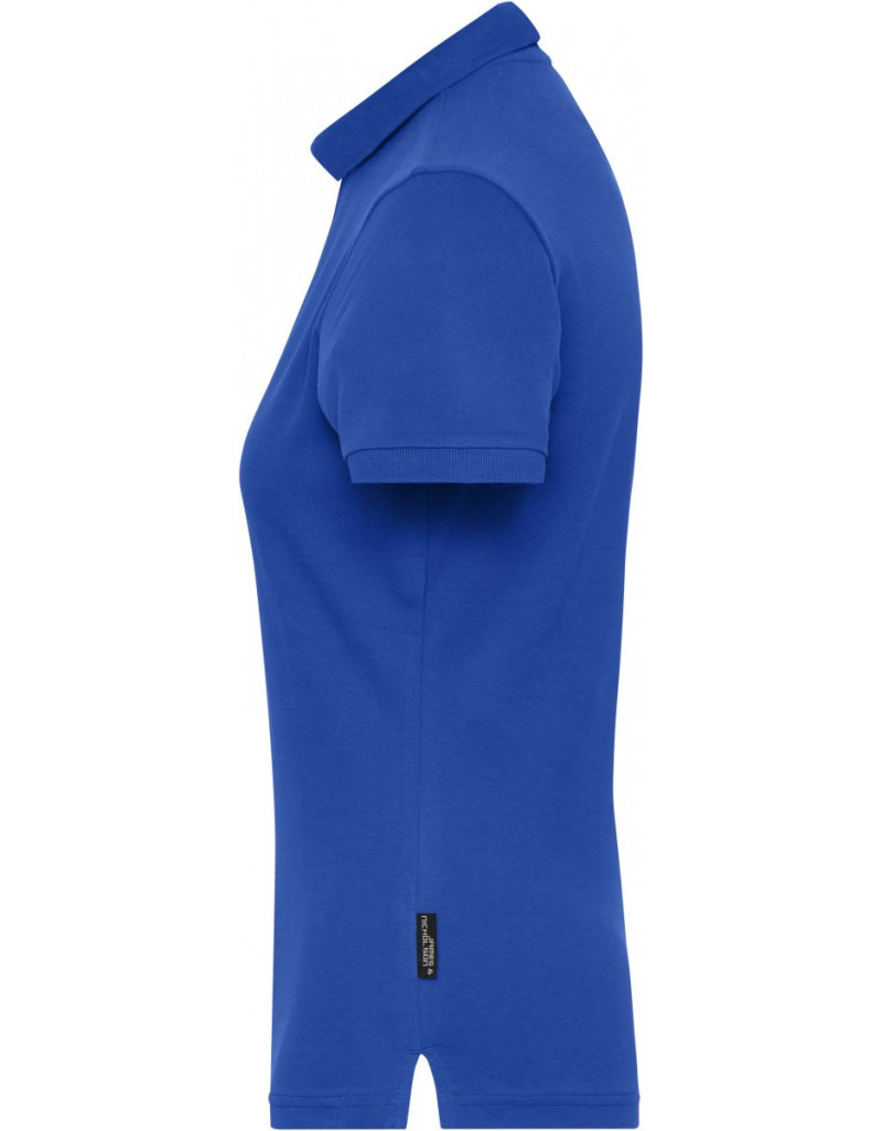 JN 1805 Polo elastic de lucru pentru femei, din bumbac organic – culoare uniformă