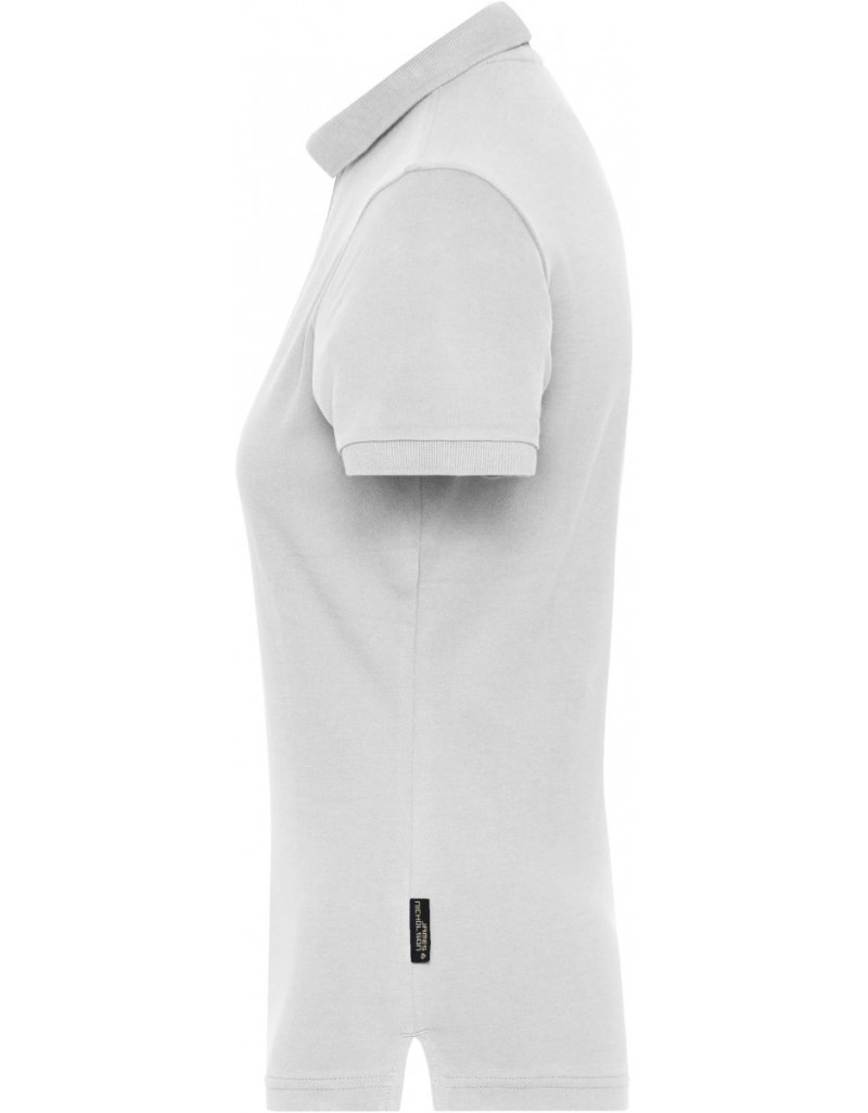 JN 1805 Polo elastic de lucru pentru femei, din bumbac organic – culoare uniformă