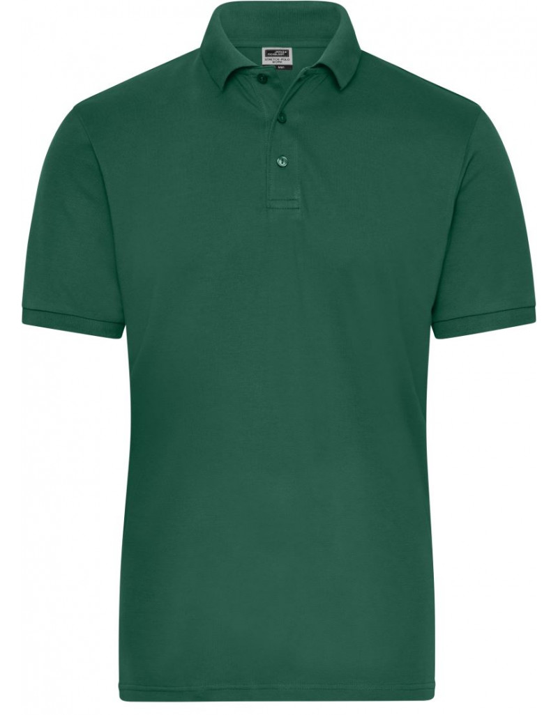 JN 1806 Polo elastic pentru bărbați, din material organic, pentru lucru - Uni