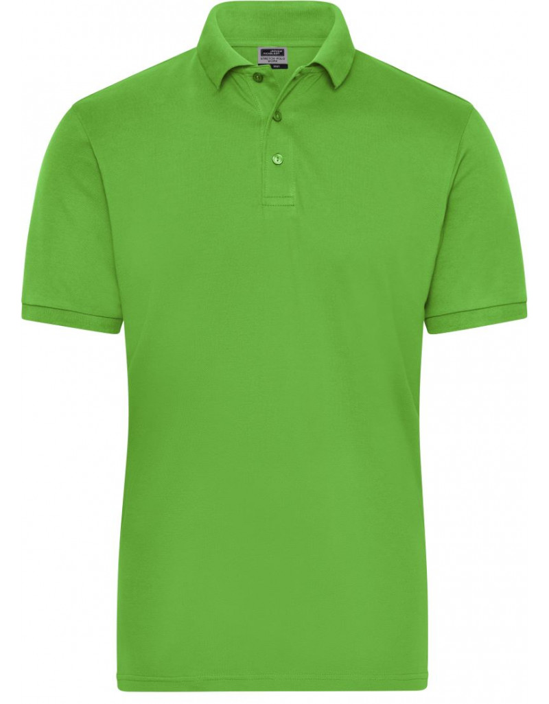 JN 1806 Polo elastic pentru bărbați, din material organic, pentru lucru - Uni