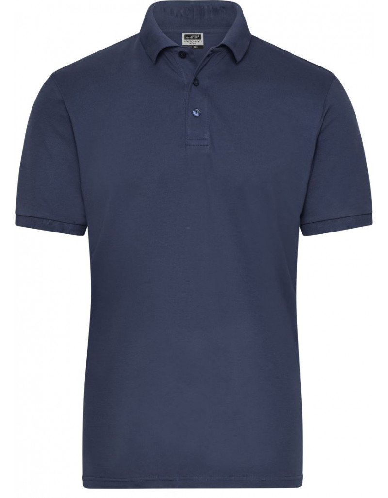 JN 1806 Polo elastic pentru bărbați, din material organic, pentru lucru - Uni