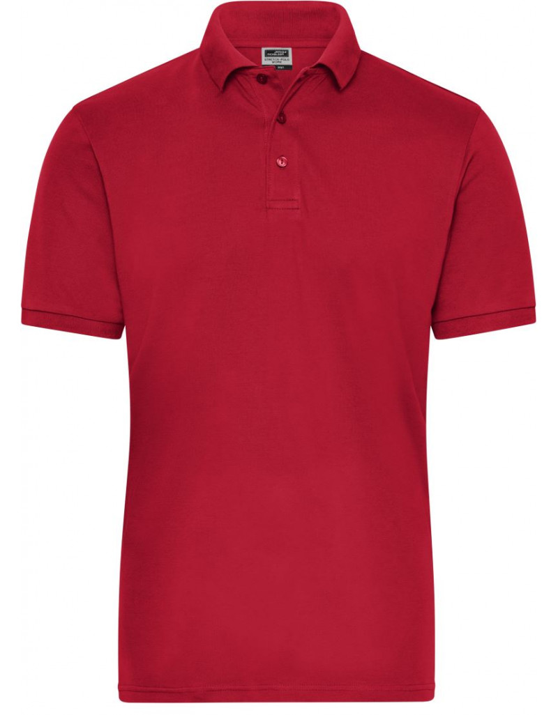 JN 1806 Polo elastic pentru bărbați, din material organic, pentru lucru - Uni
