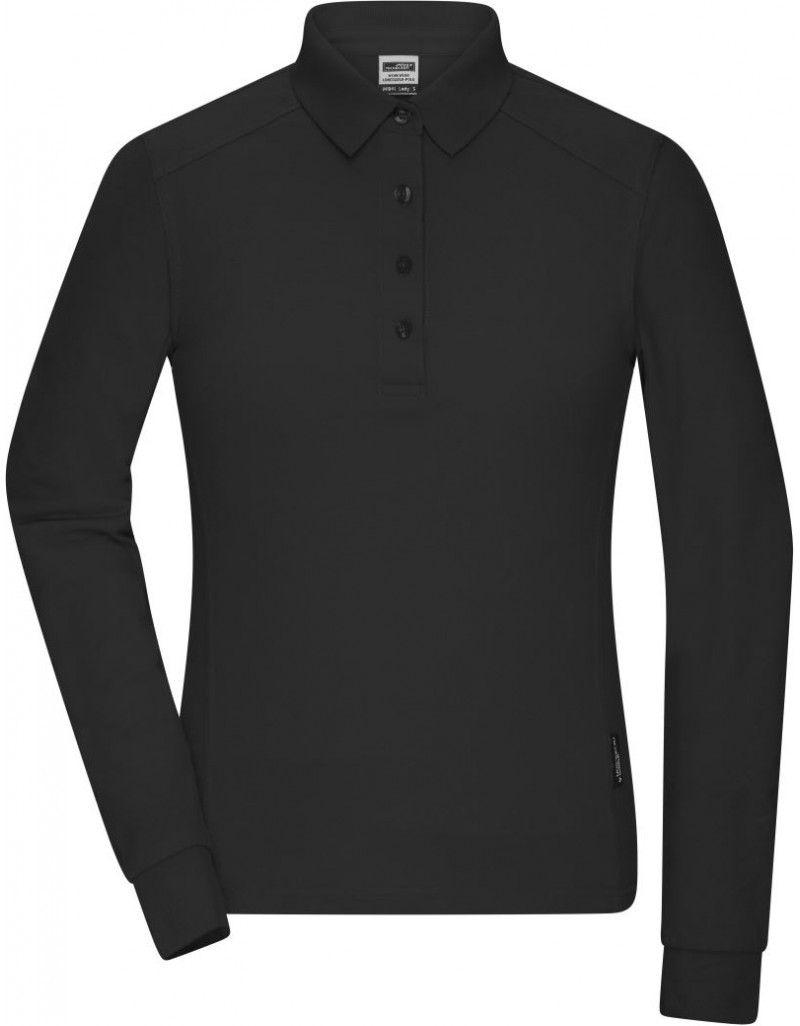 JN 1841 Tricou polo de damă cu mânecă lungă, piqué (îmbrăcăminte de lucru)