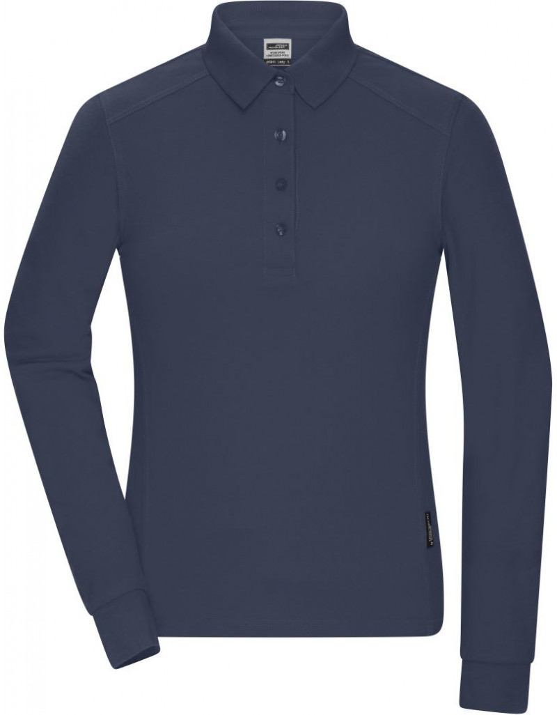 JN 1841 Tricou polo de damă cu mânecă lungă, piqué (îmbrăcăminte de lucru)
