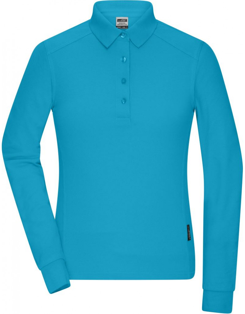 JN 1841 Tricou polo de damă cu mânecă lungă, piqué (îmbrăcăminte de lucru)
