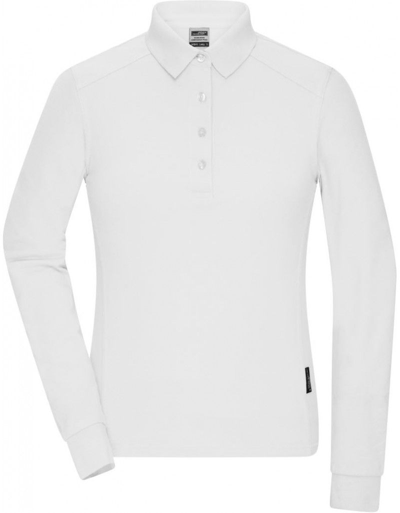 JN 1841 Tricou polo de damă cu mânecă lungă, piqué (îmbrăcăminte de lucru)