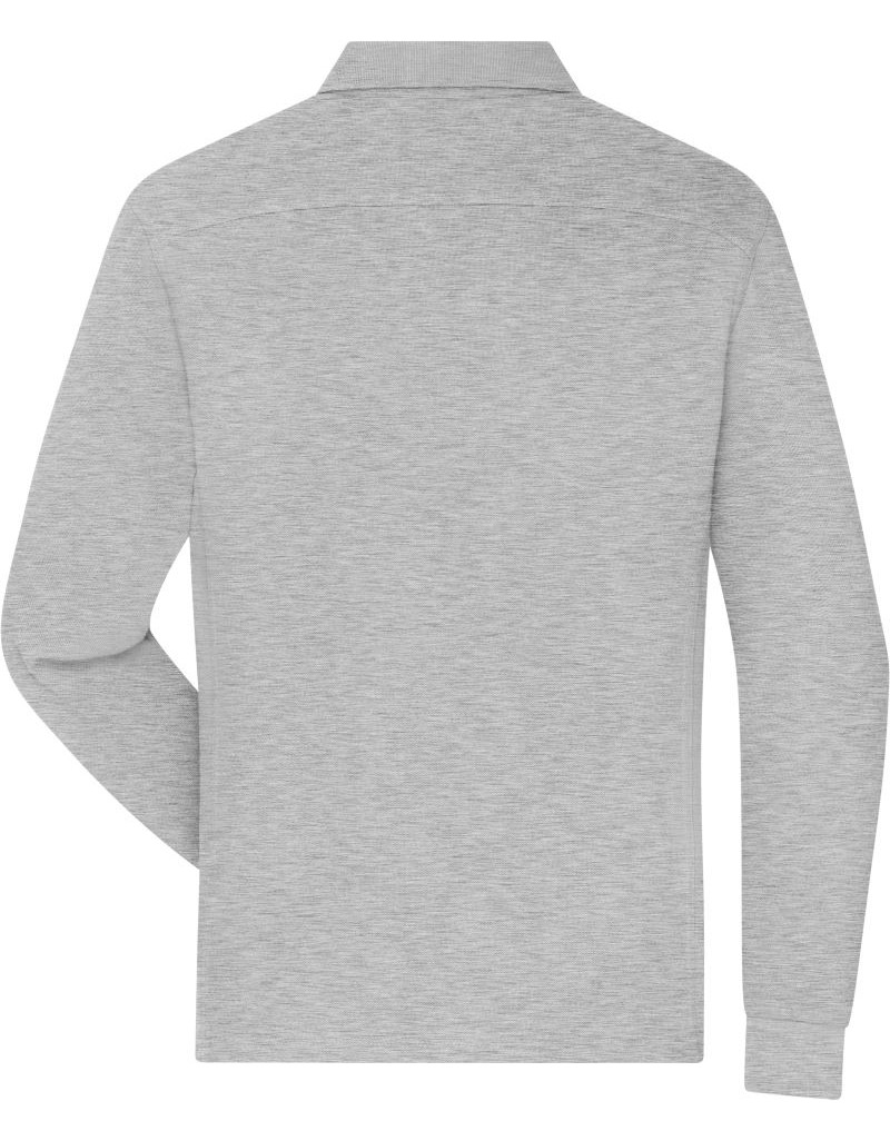 JN 1842 Polo de lucru pentru bărbați, din material piqué, cu mânecă lungă