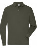 JN 1842 Polo de lucru pentru bărbați, din material piqué, cu mânecă lungă