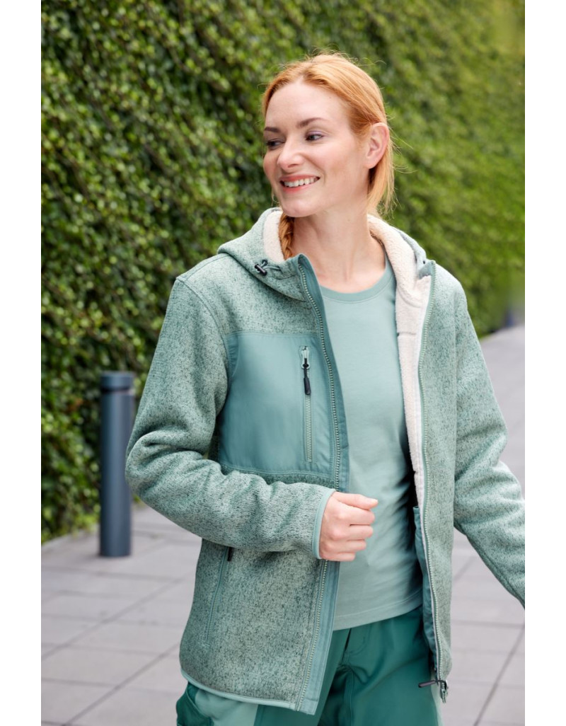 JN 1874 Jachetă din fleece tricotat