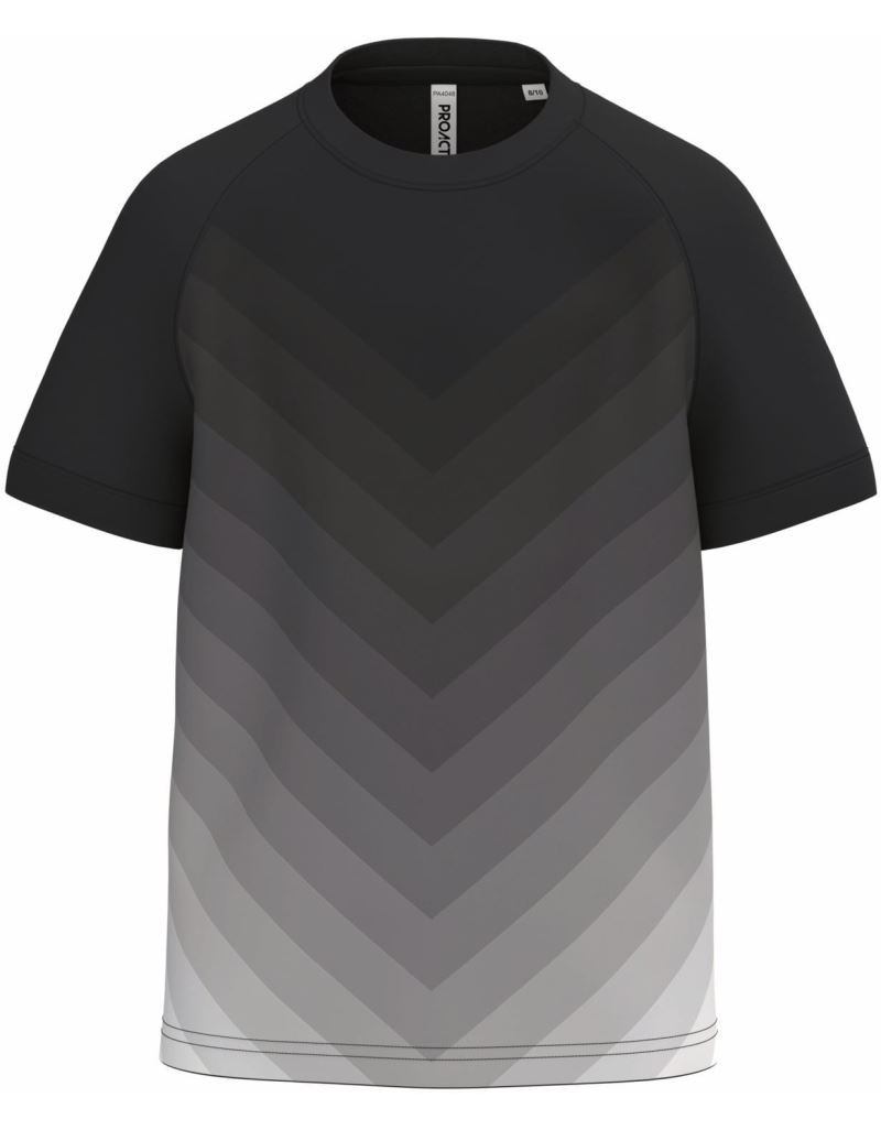 PA 4048 Tricou sport pentru copii, cu degrade de culoare