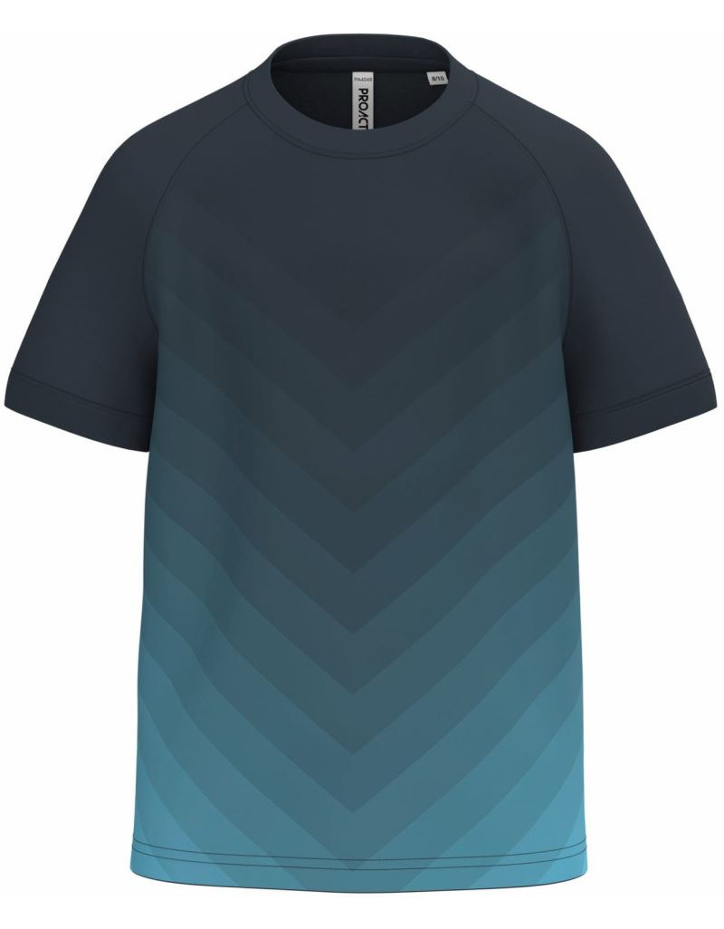 PA 4048 Tricou sport pentru copii, cu degrade de culoare
