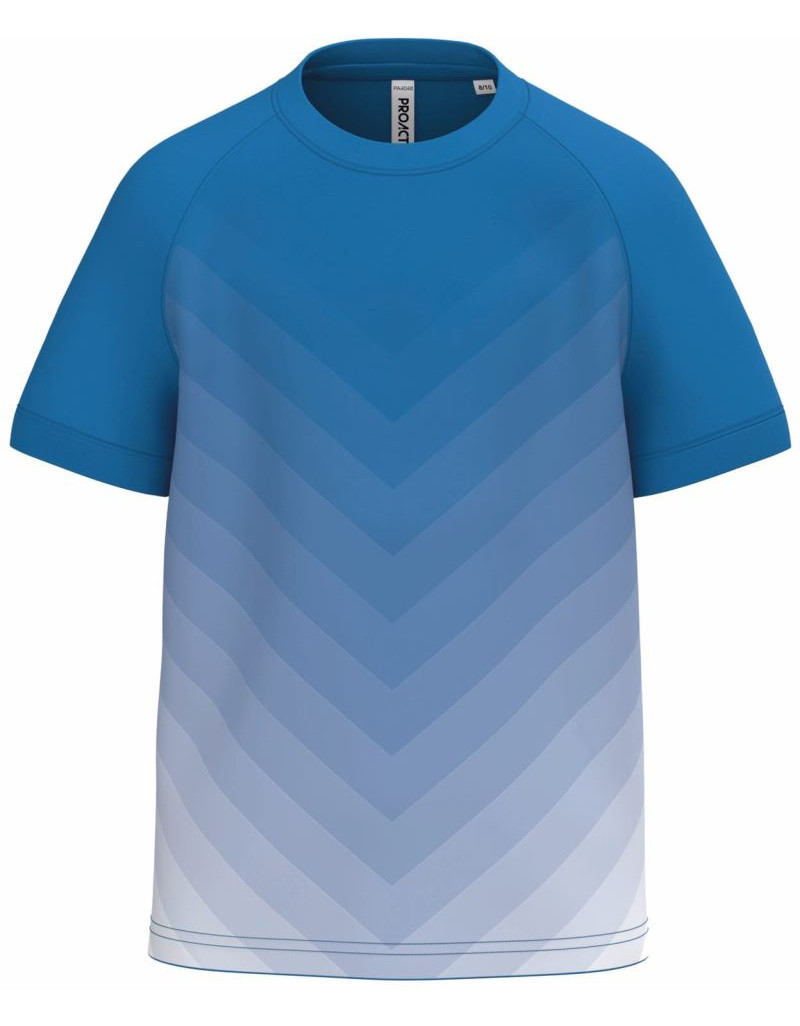 PA 4048 Tricou sport pentru copii, cu degrade de culoare