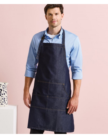 Șorț cu bavete din denim