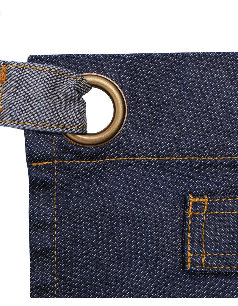 Șorț scurt cu bretele din denim „Divizie”