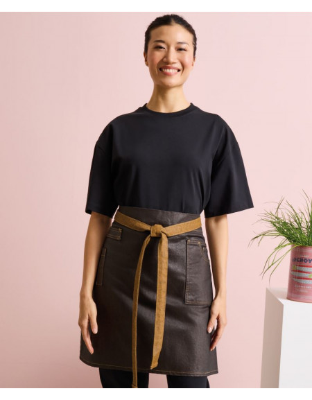 Șorț scurt cu bretele din denim „Divizie”