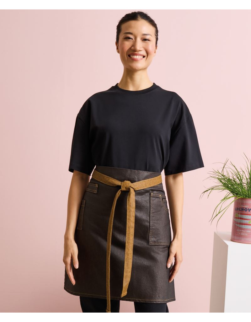 Șorț scurt cu bretele din denim „Divizie”