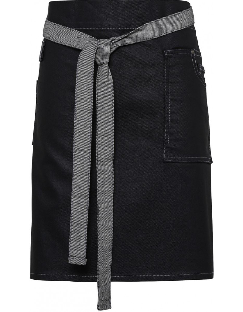 Șorț scurt cu bretele din denim „Divizie”