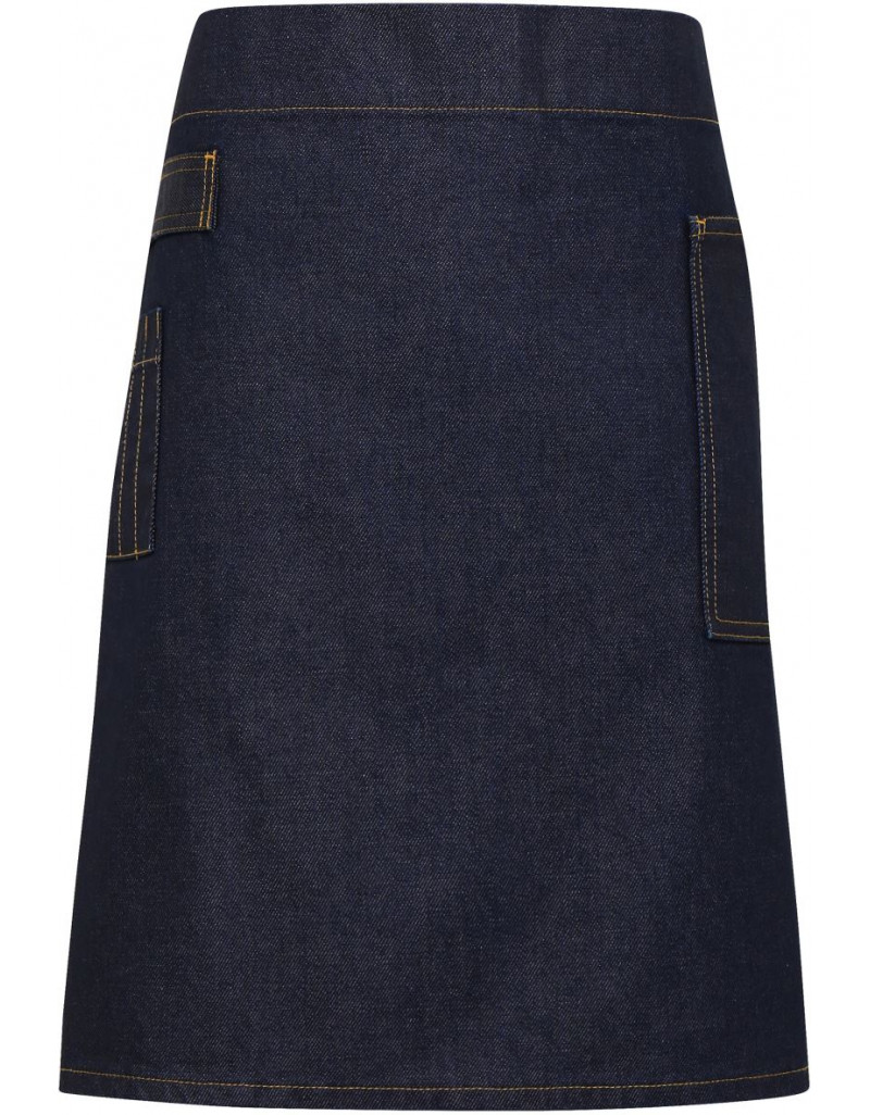 Șorț scurt cu bretele din denim „Divizie”