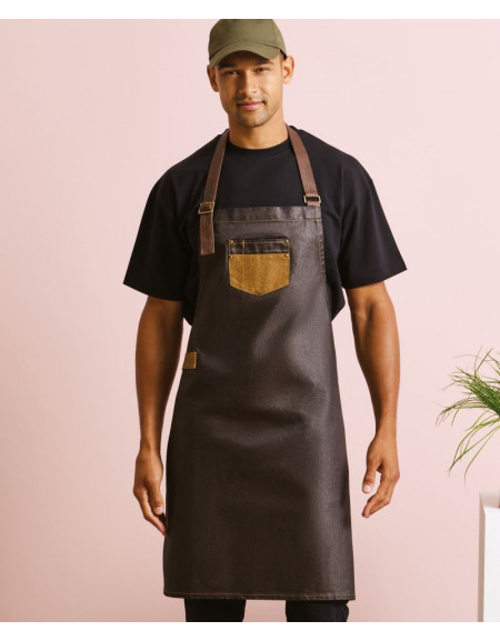 Șorț cu pieptar din denim „Divizie”