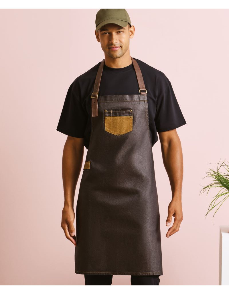 Șorț cu pieptar din denim „Divizie”