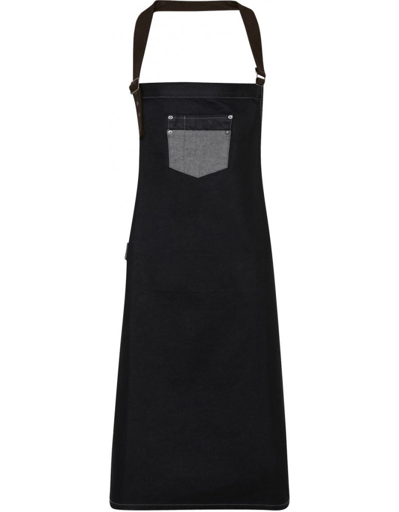 Șorț cu pieptar din denim „Divizie”