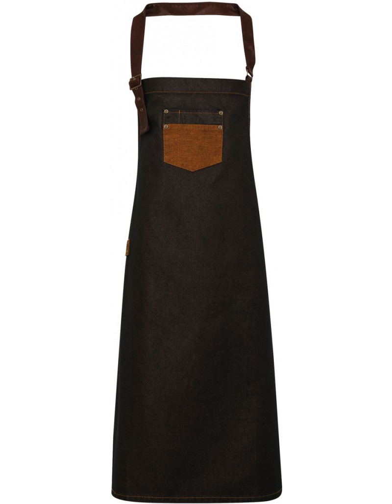 Șorț cu pieptar din denim „Divizie”