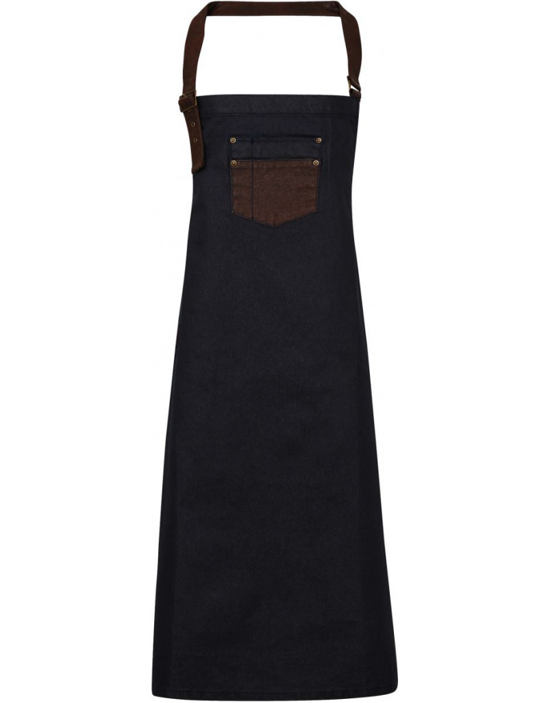 Șorț cu pieptar din denim „Divizie”