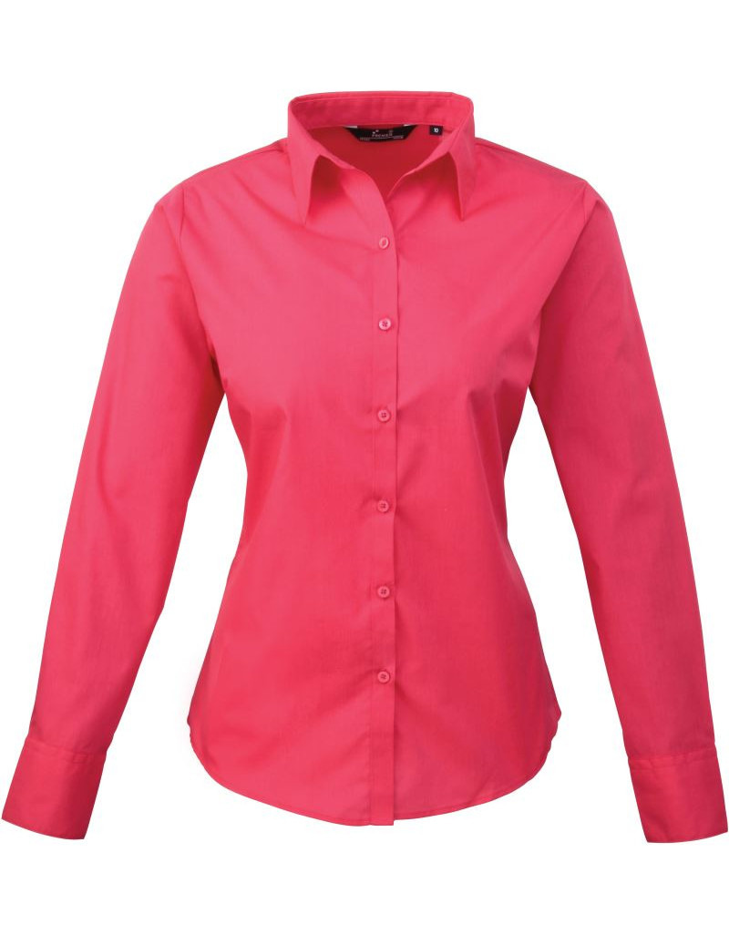 PR 300 Bluză din poplin cu mânecă lungă