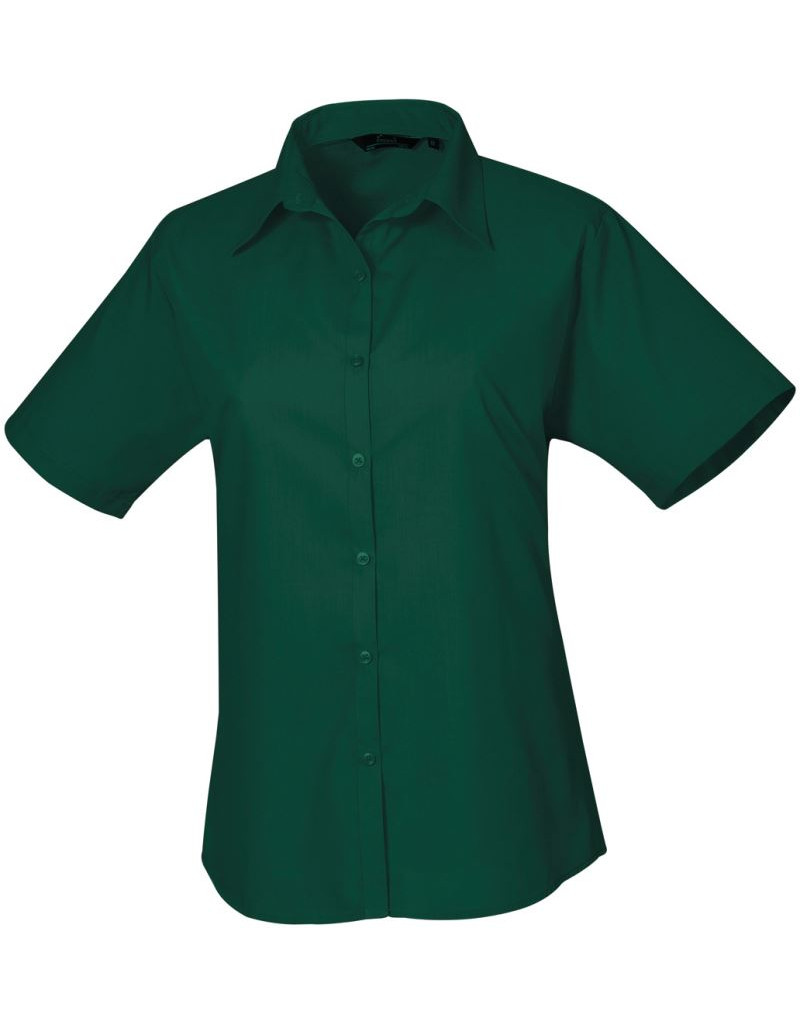 PR 302 Bluză din poplin cu mânecă scurtă