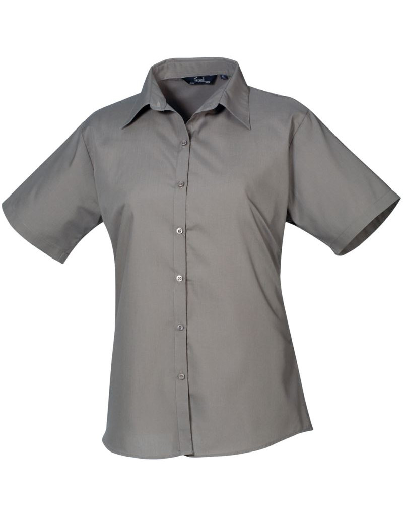 PR 302 Bluză din poplin cu mânecă scurtă