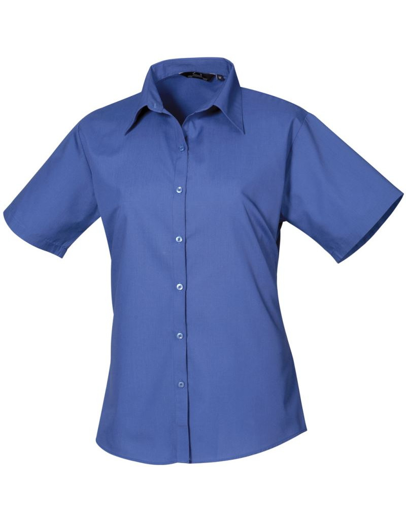 PR 302 Bluză din poplin cu mânecă scurtă