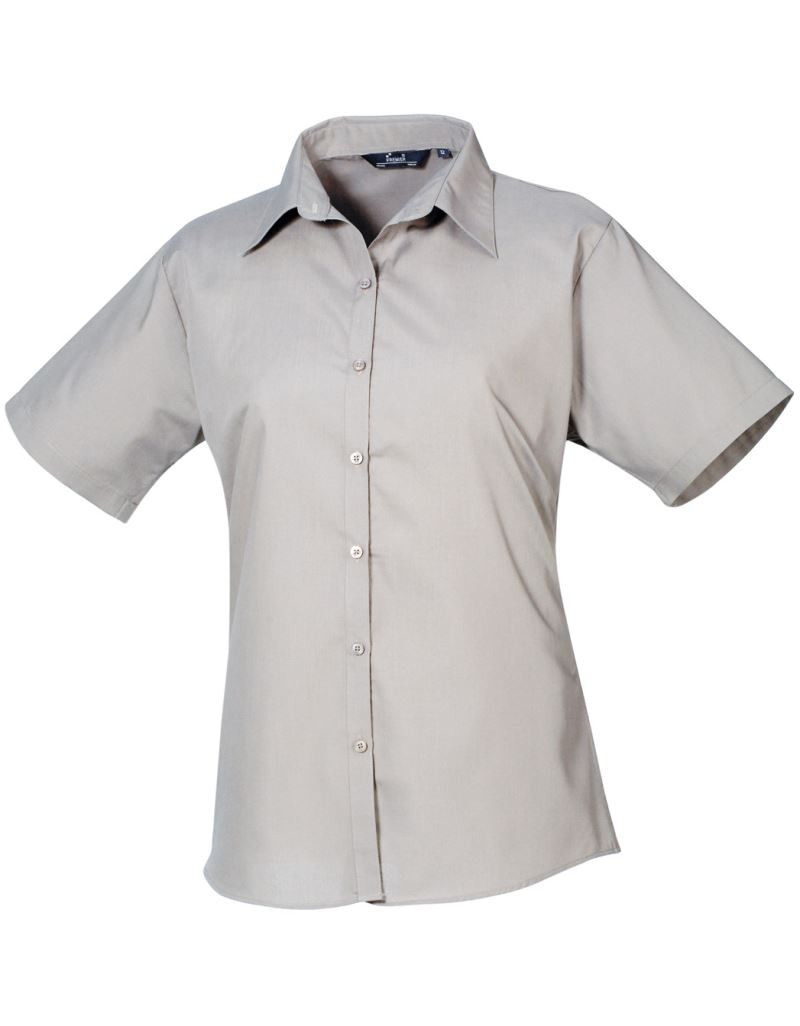 PR 302 Bluză din poplin cu mânecă scurtă