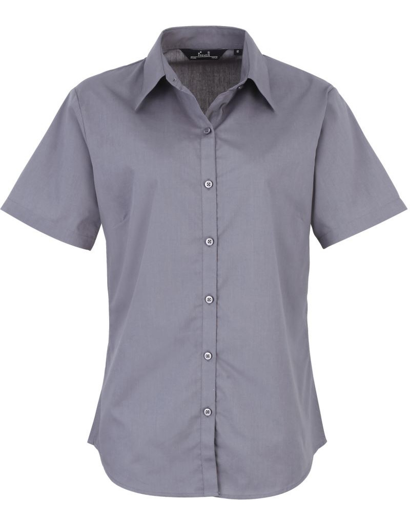 PR 302 Bluză din poplin cu mânecă scurtă